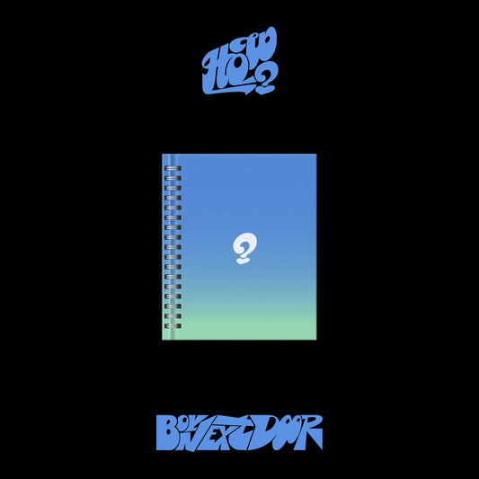 BOYNEXTDOOR album "HOW?" CD case with a question mark design.