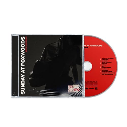 Boys Like Girls "Sunday at Foxwoods" CD case and disc, red background.