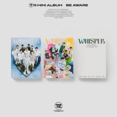 CD cover for The Boyz’s “Be Aware” album, featuring group photos.