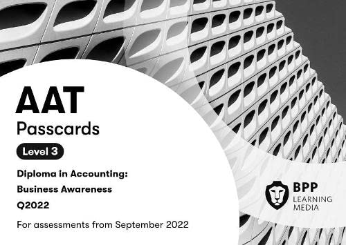 AAT Business Awareness Passcards, Level 3, with building background.