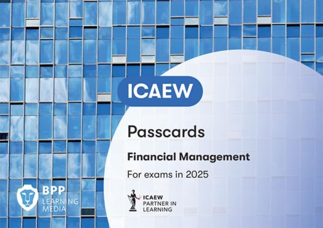 ICAEW Financial Management Passcards cover with building reflection.