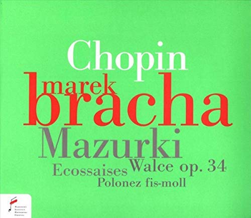 CD cover with red and white text: Chopin, Bracha Marek, Mazurki.