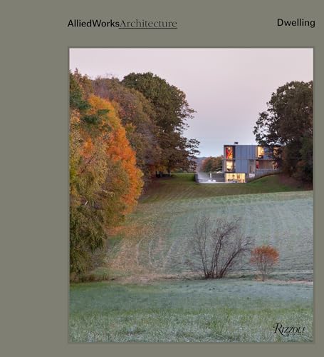 Book cover featuring a modern house nestled in a lush, autumnal landscape.