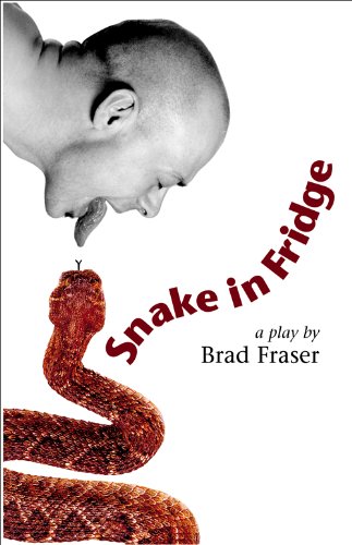 Book cover: a snake emerging from a mouth, titled "Snake in Fridge".