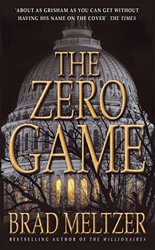 Book cover: "The Zero Game" with a capitol building and bare trees.