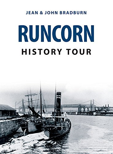Book cover: "Runcorn History Tour" with a vintage harbor scene.