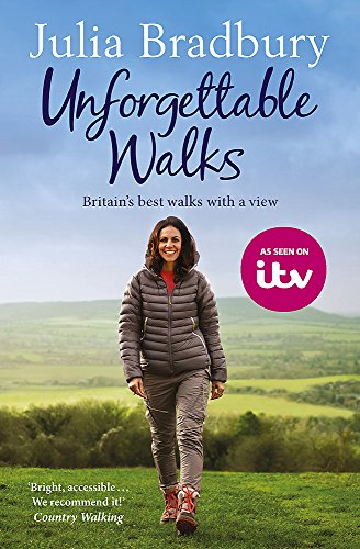 Book cover featuring a woman hiking in a green landscape.