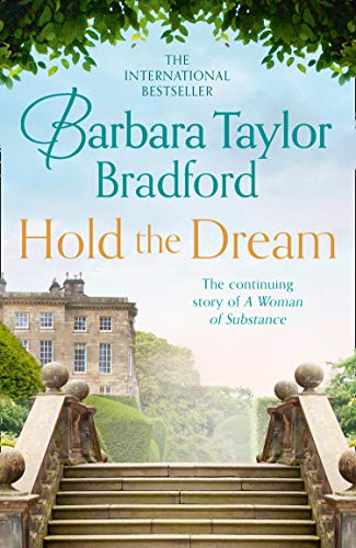 Book cover: “Hold the Dream” by Barbara Taylor Bradford, featuring a manor house.