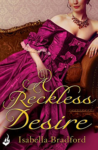 Book cover featuring a woman in a pink, ruffled historical dress.