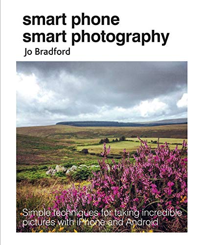 Book cover titled Smart Phone Smart Photography by Jo Bradford featuring a landscape photograph.