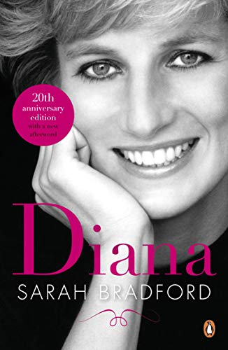 Book cover featuring a smiling portrait of Princess Diana.