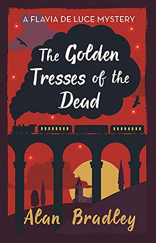 Book cover: red and gold illustration of a train, bridge, and smoke.