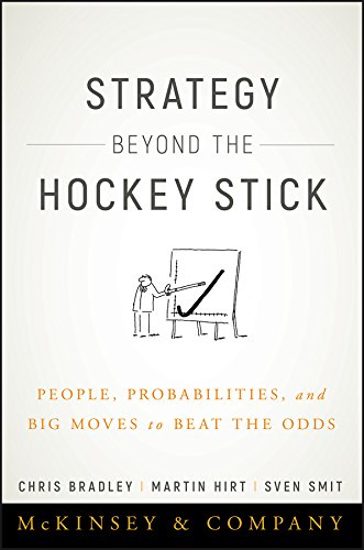 Book cover with title, illustration of a person presenting a graph.