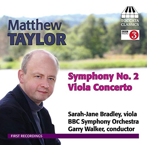 CD cover featuring composer Matthew Taylor and a landscape background.