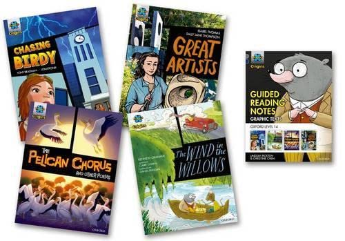 Four colorful children’s books from the “Project X Origins” series are displayed.