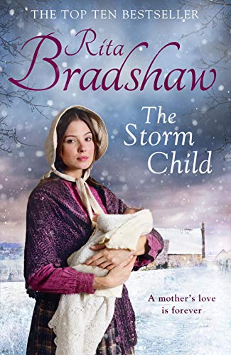 Book cover: woman in bonnet holding baby, snowy landscape background.