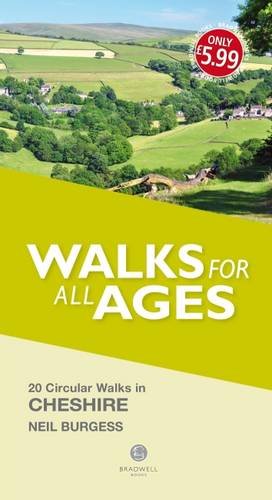 Book cover: “Cheshire Walks for all Ages” with rural landscape.