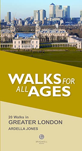 Book cover: London skyline, green space, and bold white text “Walks for All Ages”.
