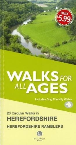 Book cover: green fields, river, text "Walks for All Ages" and "Herefordshire".