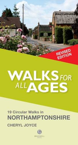 Book cover titled Walks for all Ages in Northamptonshire featuring a village street scene.