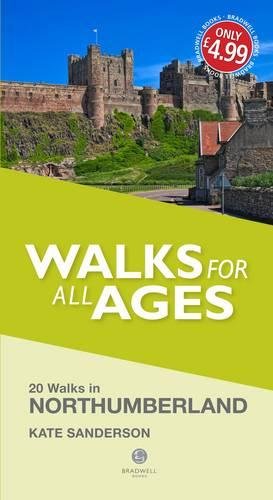 Book cover: coastal castle, green hills, and text “Walks for All Ages”.