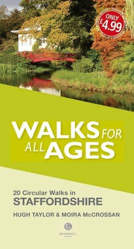 Book cover: "Staffordshire Walks for All Ages" with a landscape photo.