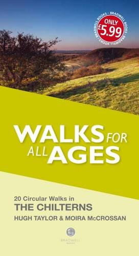 Book cover showing a landscape with the title Walks for all Ages in The Chilterns.