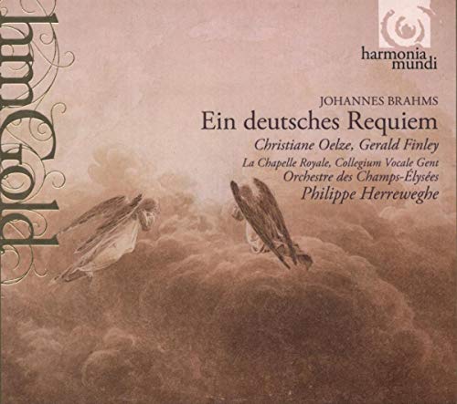 CD cover: “Ein deutsches Requiem” with angels and text in gold.