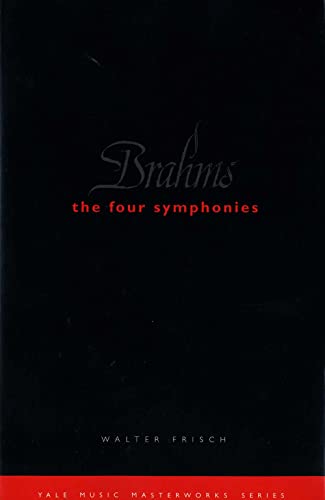 Black book cover with red and white text: "Brahms: The Four Symphonies".