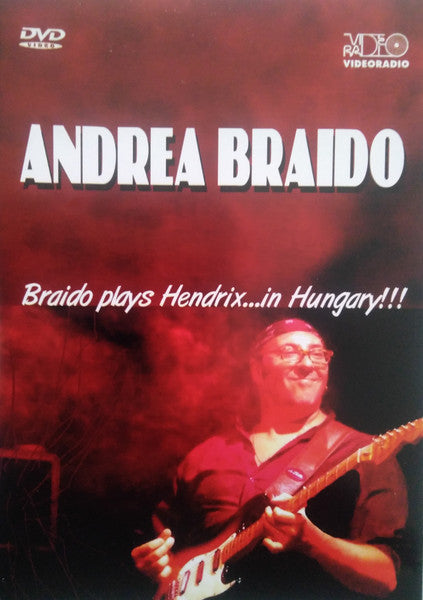 DVD cover featuring guitarist Andrea Braido playing in Hungary.