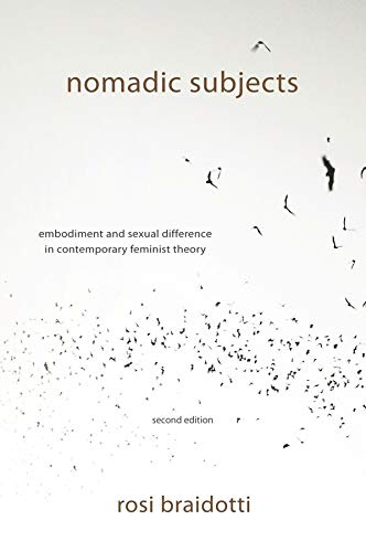 Book cover: "Nomadic Subjects" by Rosi Braidotti, with bird imagery.