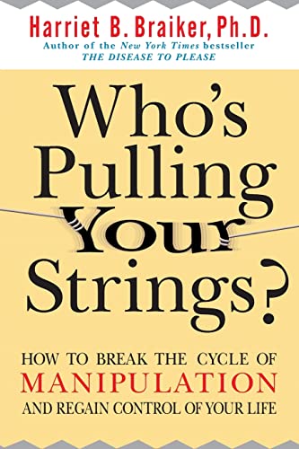Book cover with large, dark text: "Who's Pulling Your Strings?" on a yellow background.