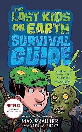Book cover with cartoon boy, zombies, and title “The Last Kids on Earth.”