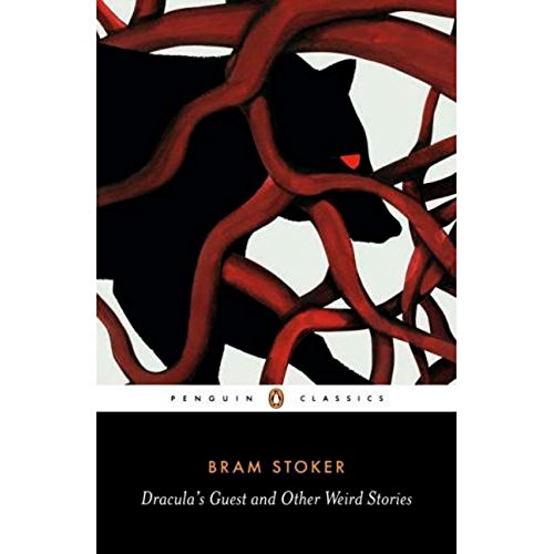 Book cover featuring a black wolf silhouette behind red vines on a white background.