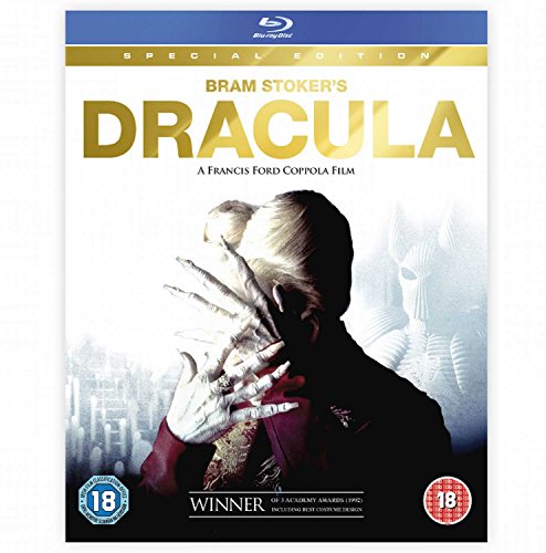 Blu-ray cover for “Bram Stoker’s Dracula” featuring a ghostly figure.