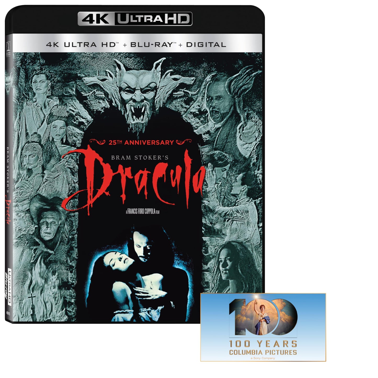 Blu-ray case for Francis Ford Coppola’s 1992 *Bram Stoker’s Dracula* film.