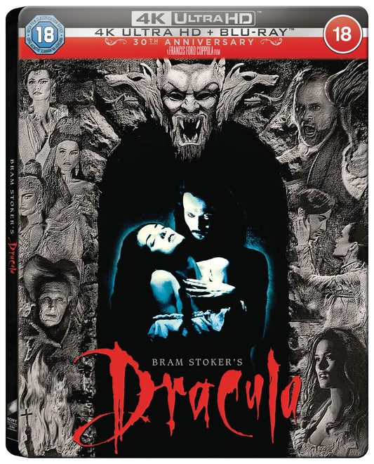 “Bram Stoker’s Dracula” SteelBook Blu-ray cover with Dracula and surrounding faces.
