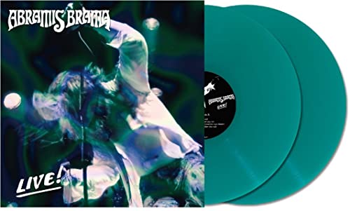 Abramis Brama "Live!" vinyl record with green discs and performer image.