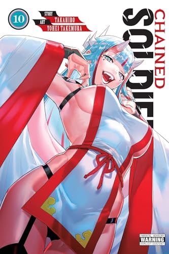 Manga volume 10 cover: a blue-haired woman in revealing clothing.