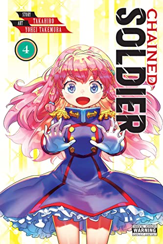 Manga volume cover: young woman with pink hair in a blue military uniform.