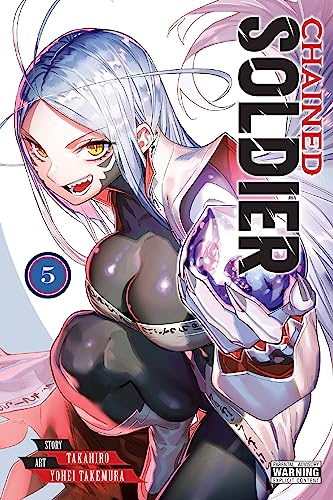 Manga volume cover: a pale woman with white hair and a mechanical arm.