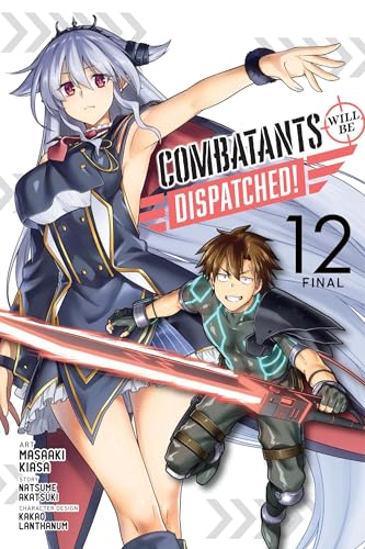Manga cover featuring two anime characters and red sword energy lines.