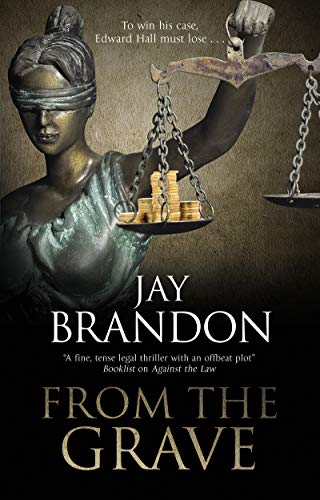Book cover: Statue of Justice with scales, dark and moody aesthetic.