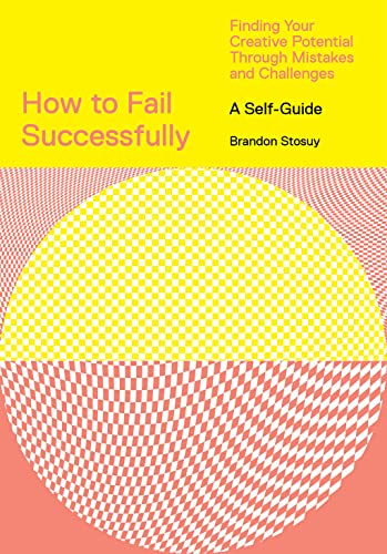 Book cover: "How to Fail Successfully" with yellow and pink geometric design.