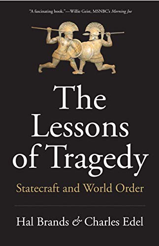 Book cover with ancient Greek statues and large white text: “The Lessons of Tragedy.”