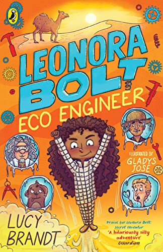 Book cover featuring a young girl with curly hair and desert imagery.