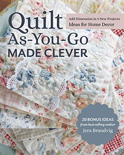 Book cover featuring a quilted patchwork design with floral patterns.