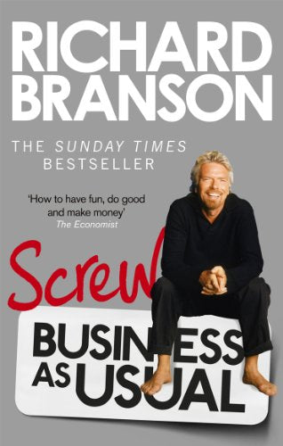 Book cover featuring Richard Branson with bold red and black text.