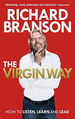 Book cover: "The Virgin Way" by Richard Branson, featuring his portrait.