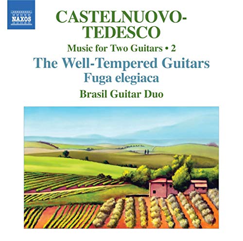 CD cover for Castelnuovo-Tedesco’s music featuring a landscape painting.